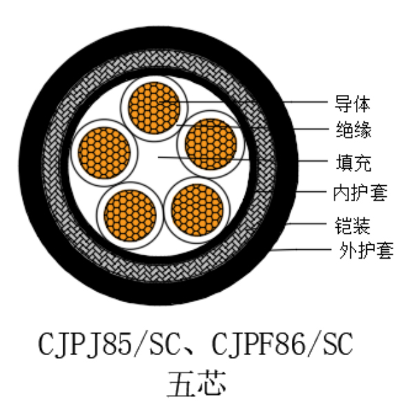 銅芯交聯(lián)聚乙烯絕緣低煙無鹵船用電力電纜-CJPJ85/SC-0.6/1kV、CJPF86/SC-0.6/1kV